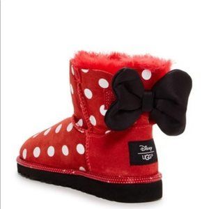 Ugg Disney Minnie Mouse Red Sweetie Bow Boots